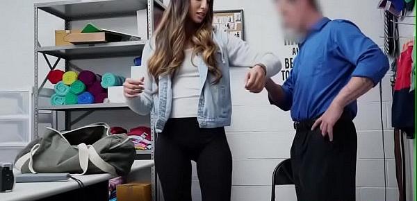  Sexy teen Angelica Cruz sucks and fucks officers bigcock